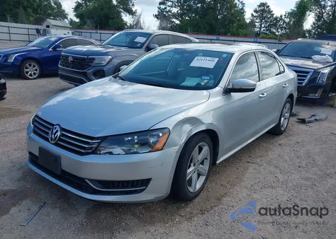 2013 Volkswagen Passat Se from USA, damaged, VIN 1VWBH7A32DC103196